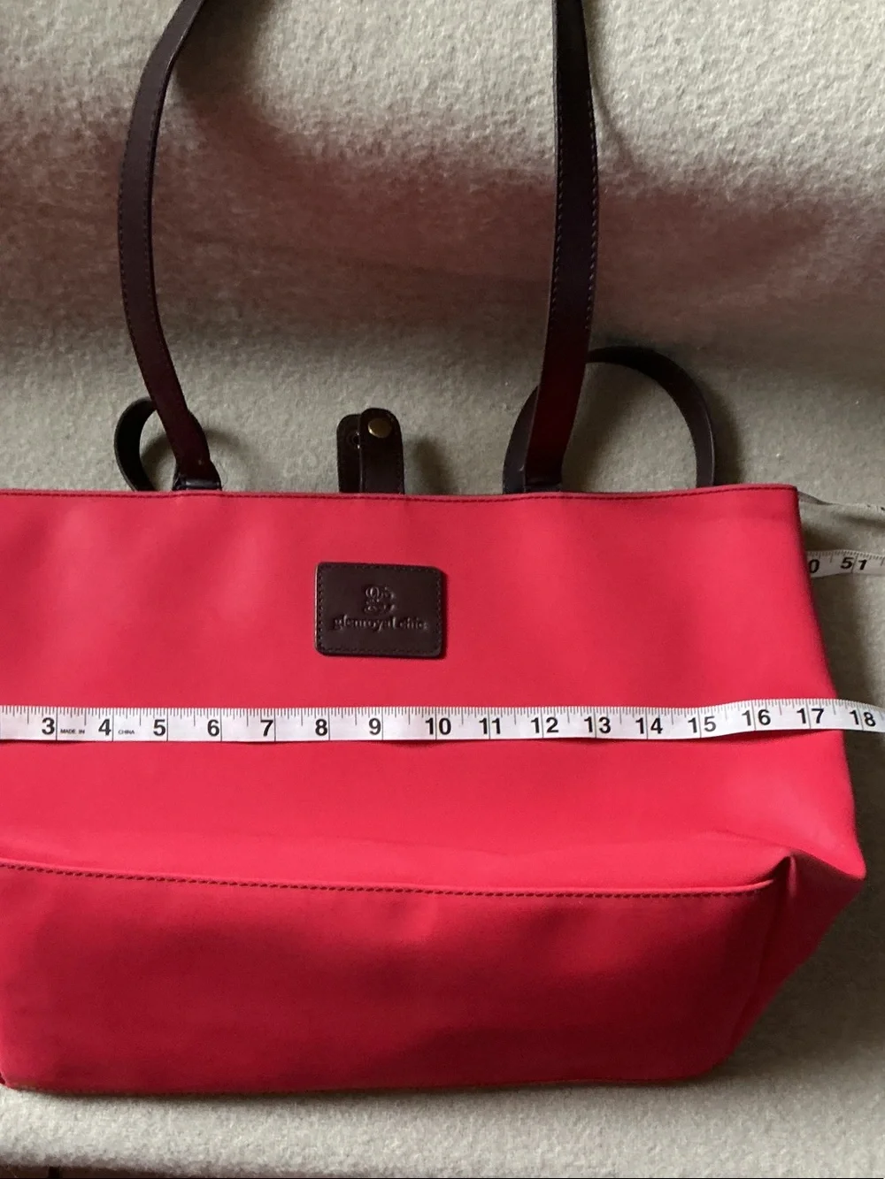 Red Everyday Tote with Black Handles